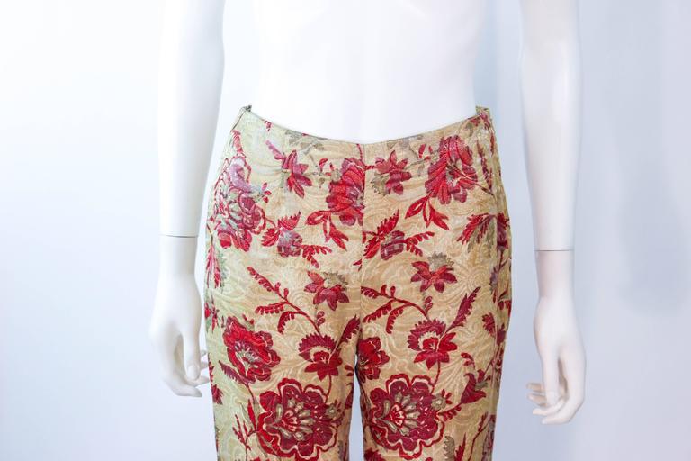 VALENTINO Silk Brocade Tapestry Pants Size 2 4 For Sale at 1stDibs ...