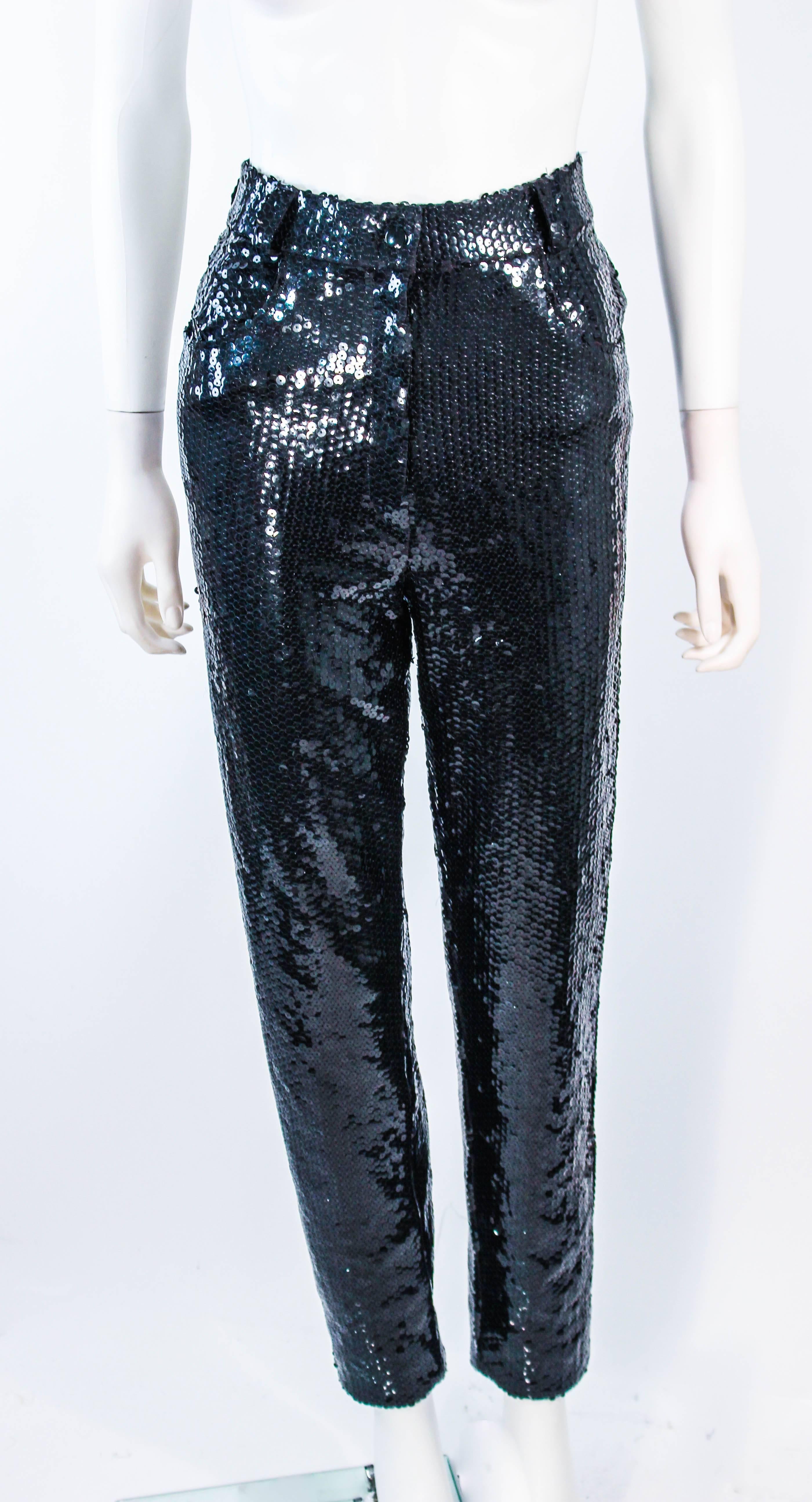 high waisted sequin pants