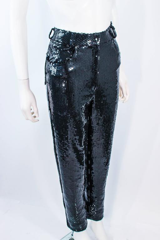 black high waisted stretch pants