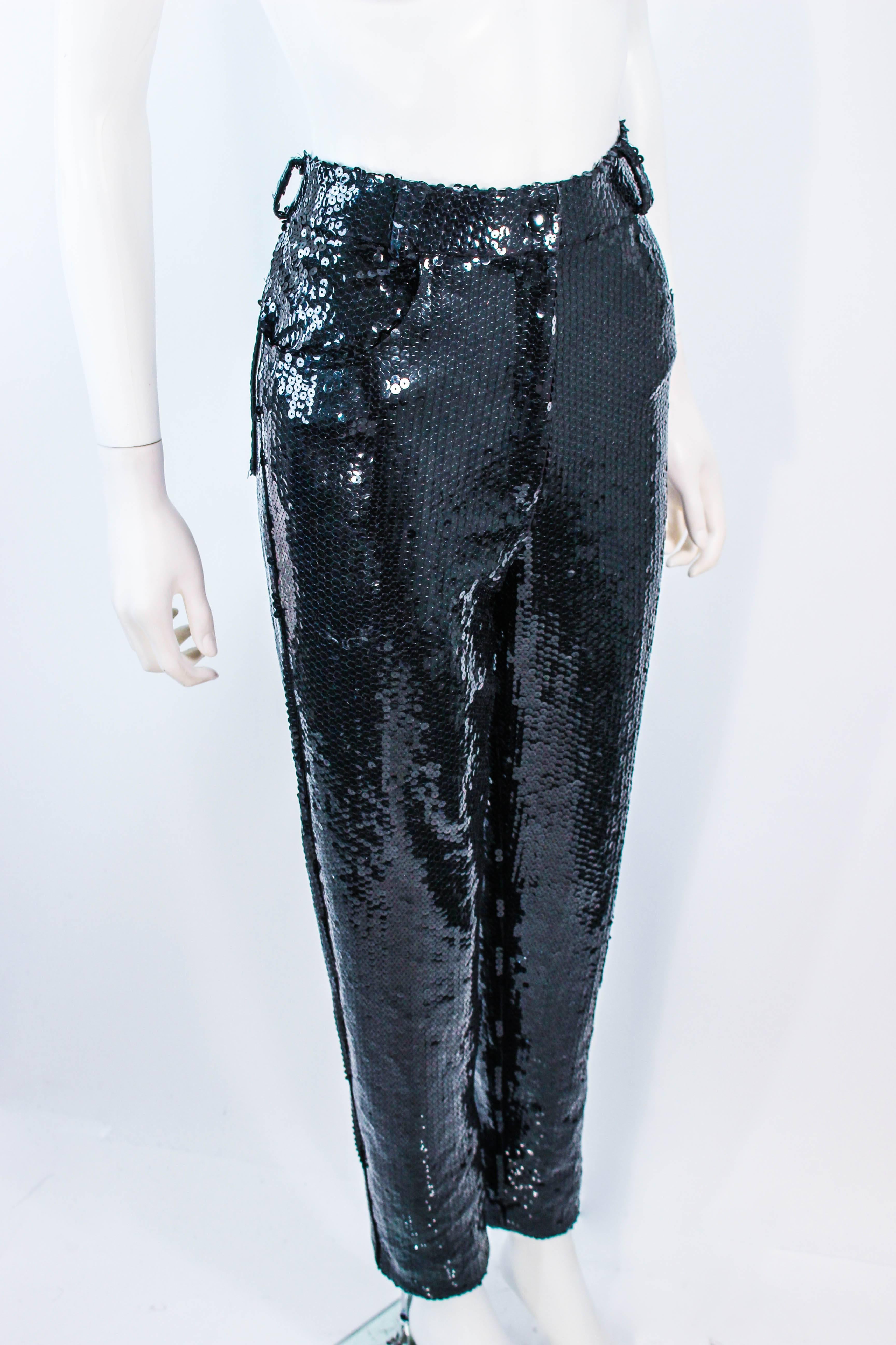 sequin high waisted pants