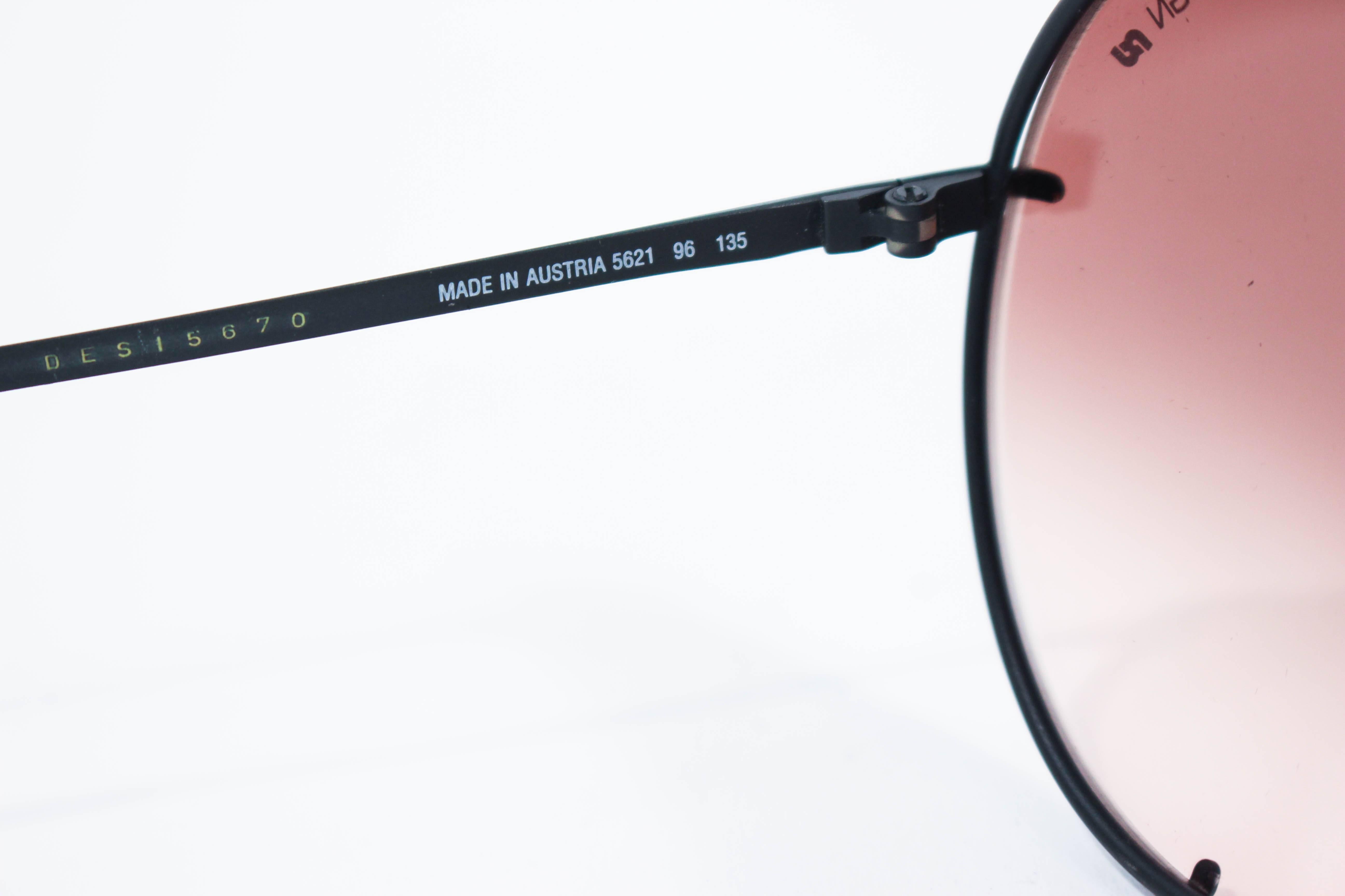 PORSCHE CARRERA - Aviateurs noirs vintage avec lunettes interchangeables - 2 ensembles de coffret en vente 4