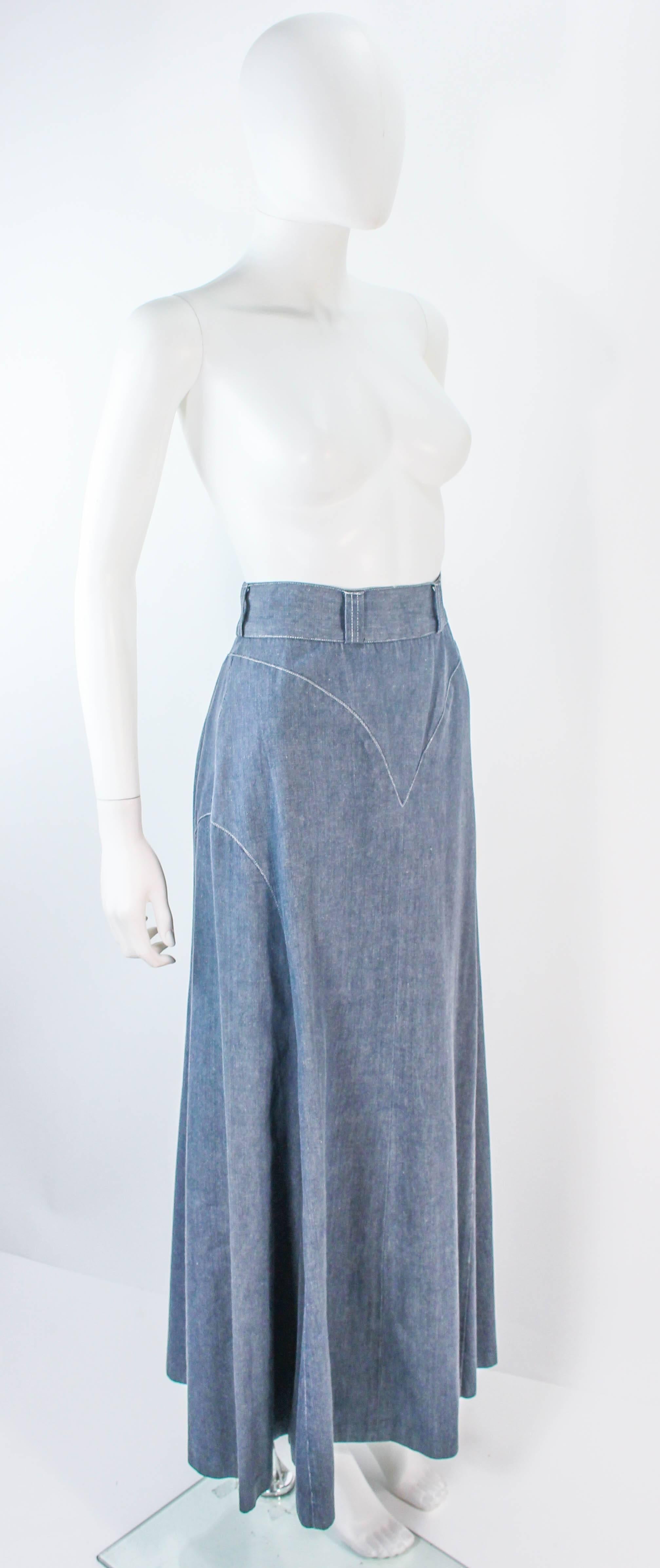 70s denim skirt