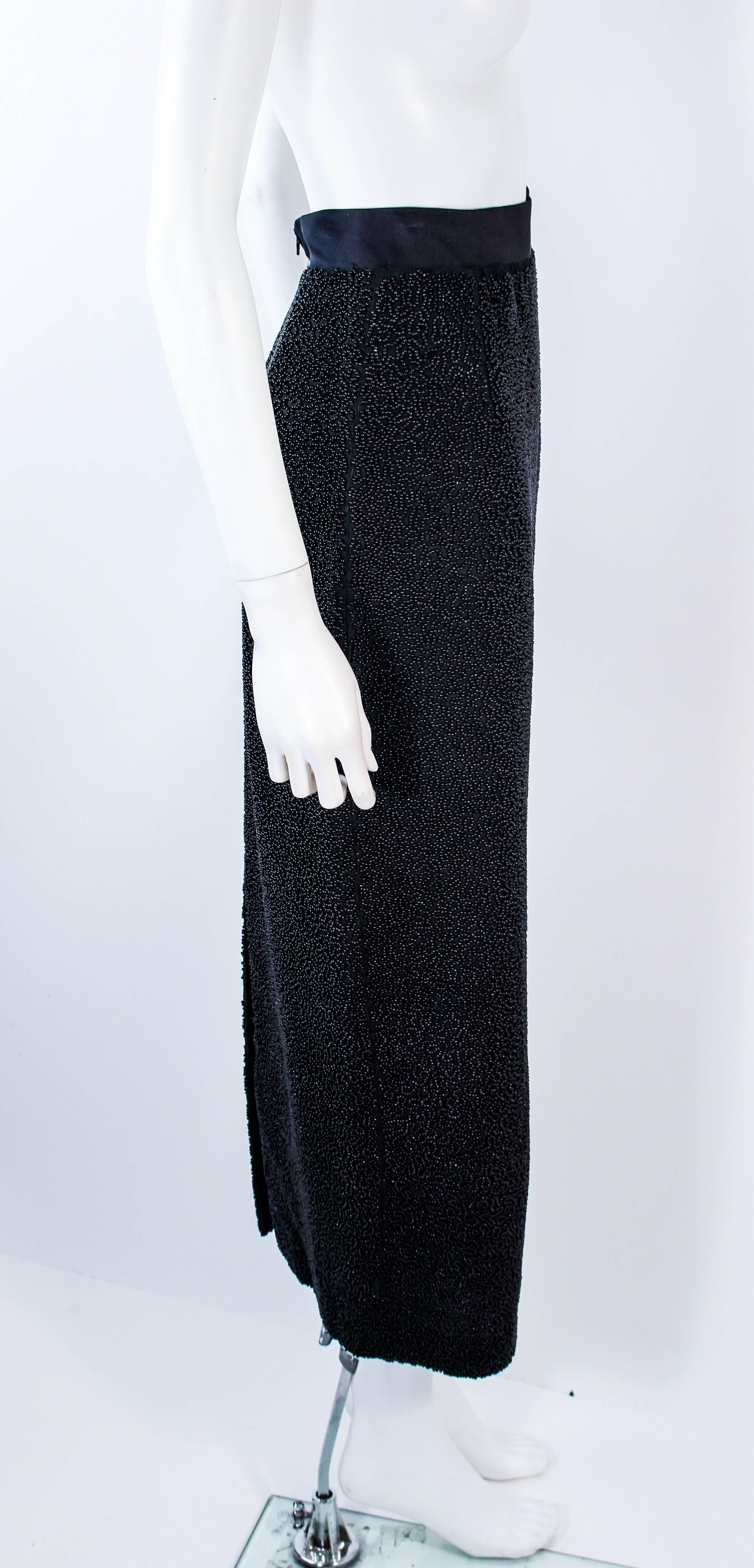 Jean-Paul Gaultier - Jupe en soie vintage longue et perlée, taille 40 en vente 2
