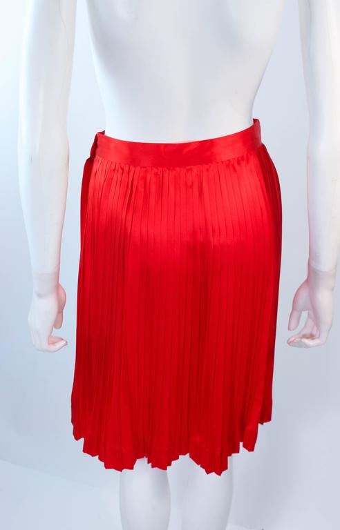 CHRISTIAN DIOR Vintage Silk Pleated Skirt Size 4 at 1stDibs | christian ...