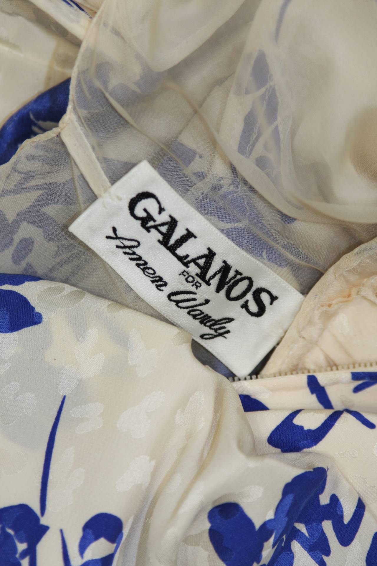 Galanos Silk Dress with Matching Embellished Judith Leiber Purse Size 2-4 6