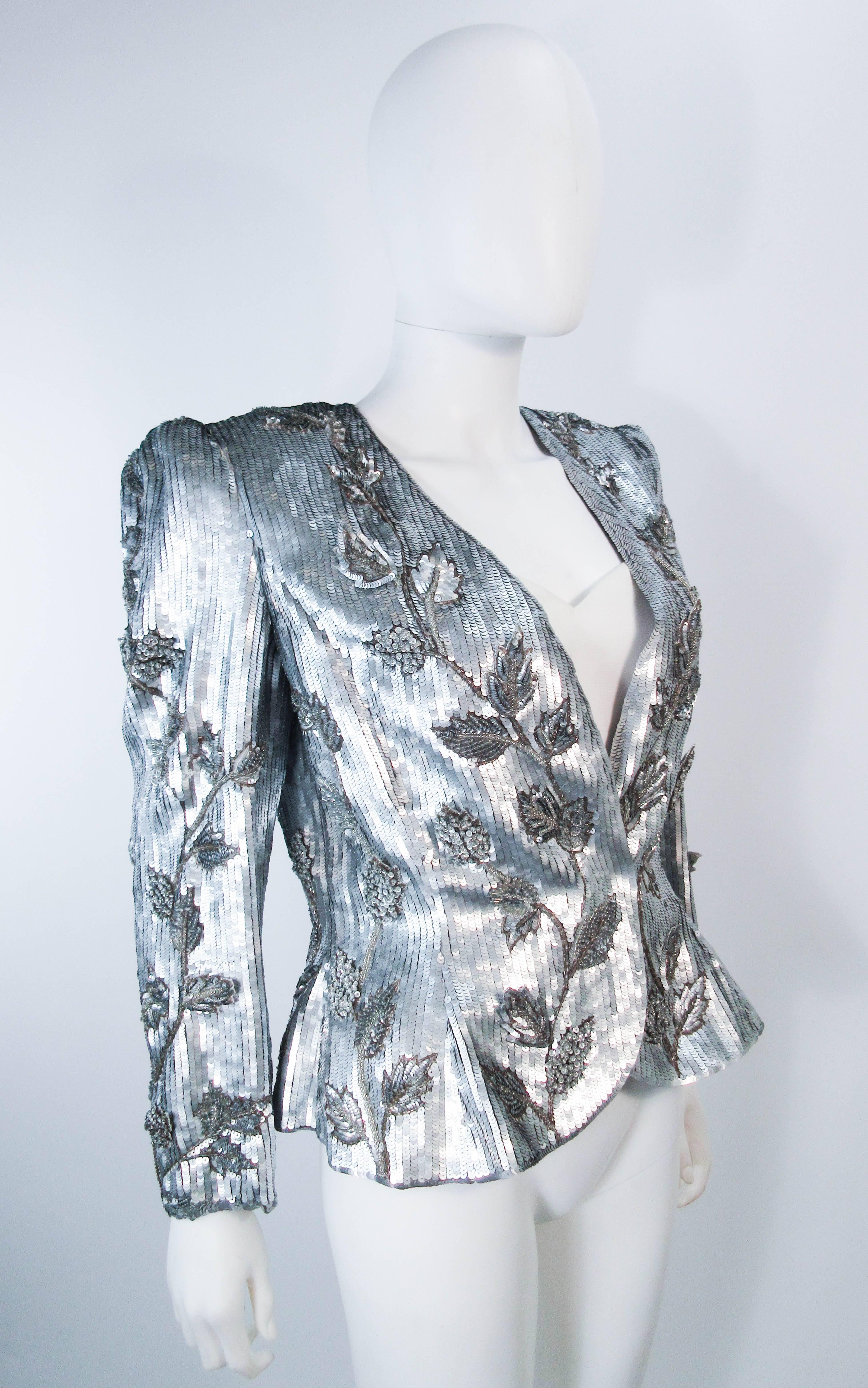 silver sequin jacket