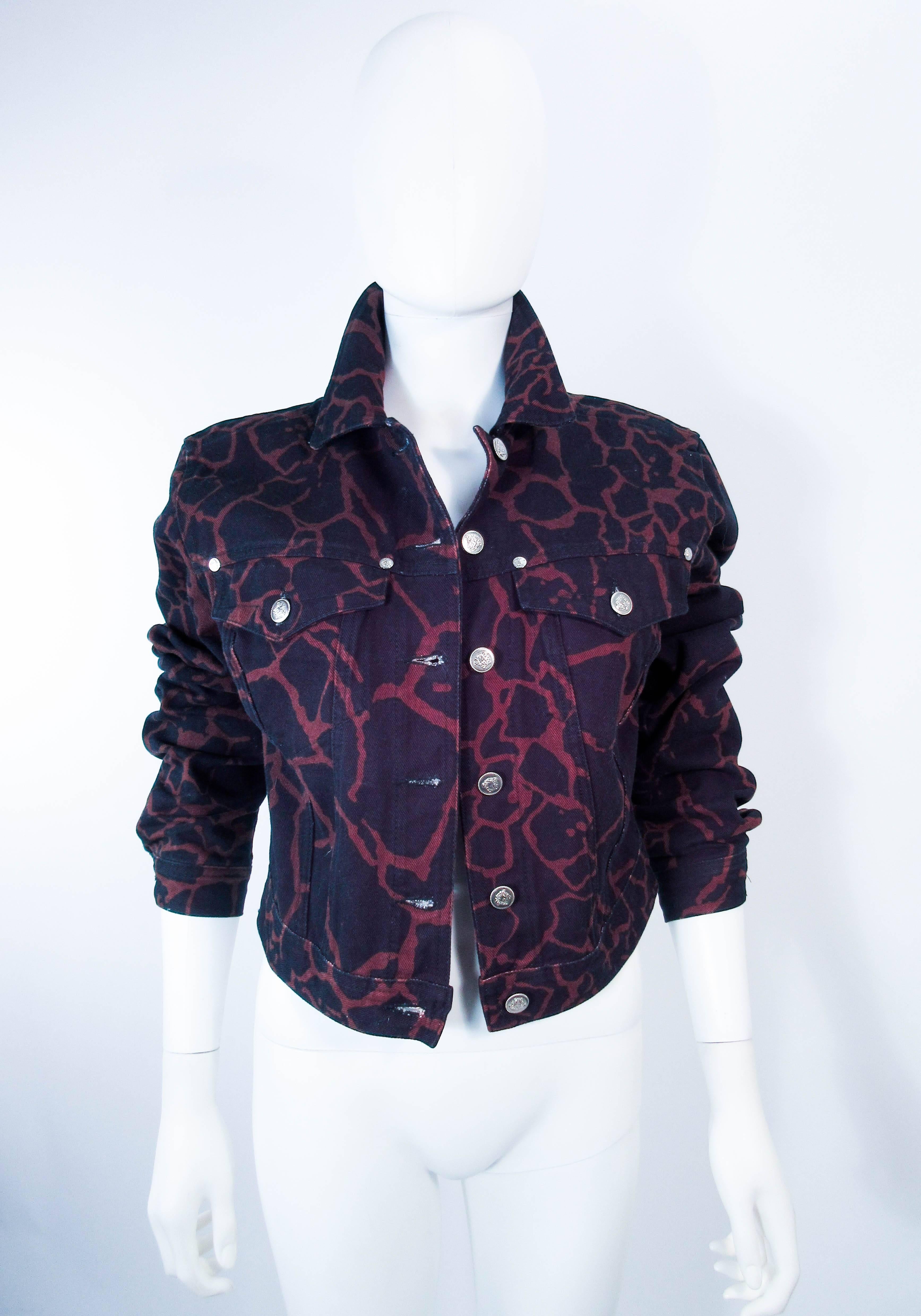 giraffe print jacket