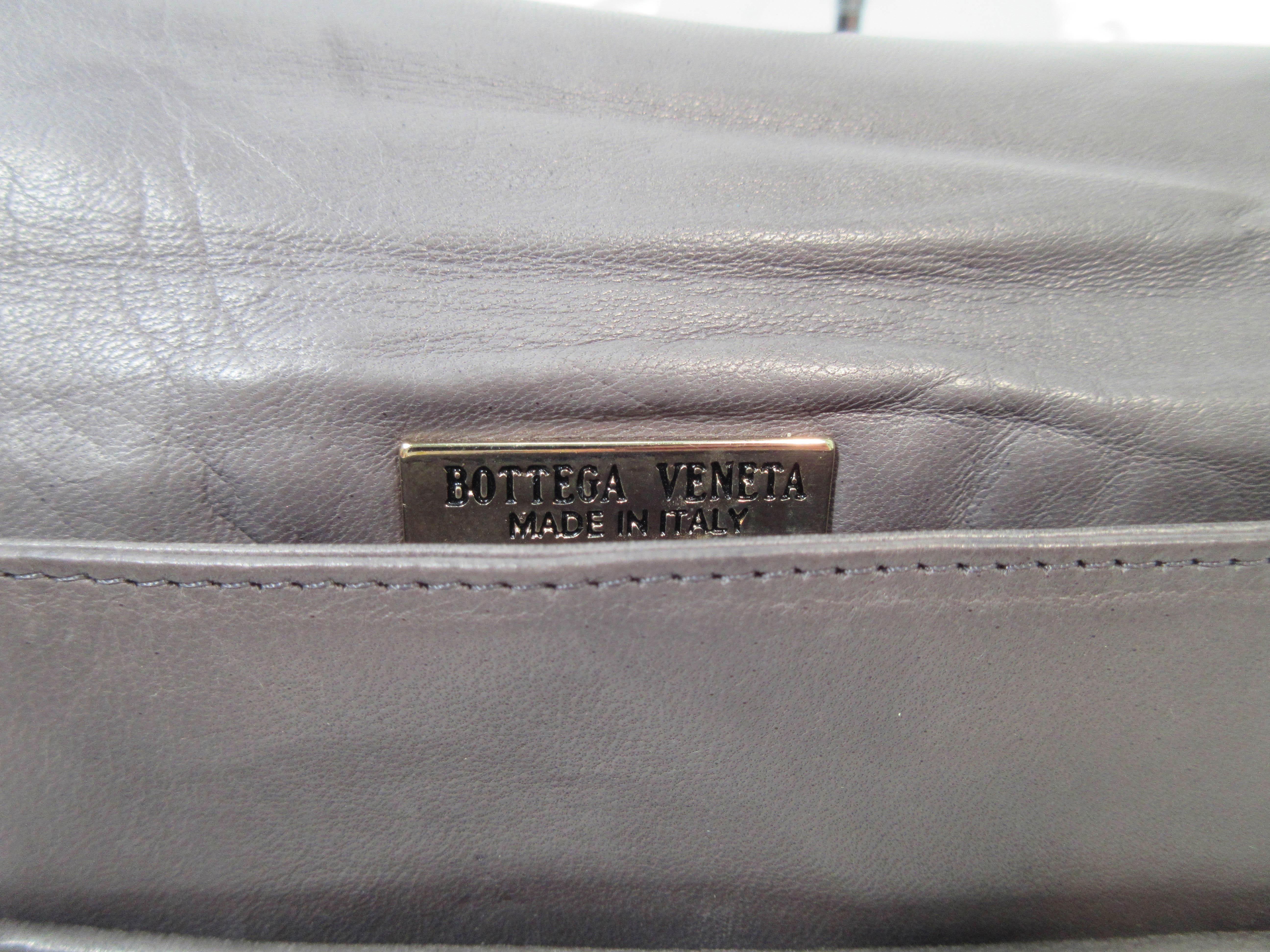 BOTTEGA VENETA Grey Woven Leather Handbag with Tassel 7