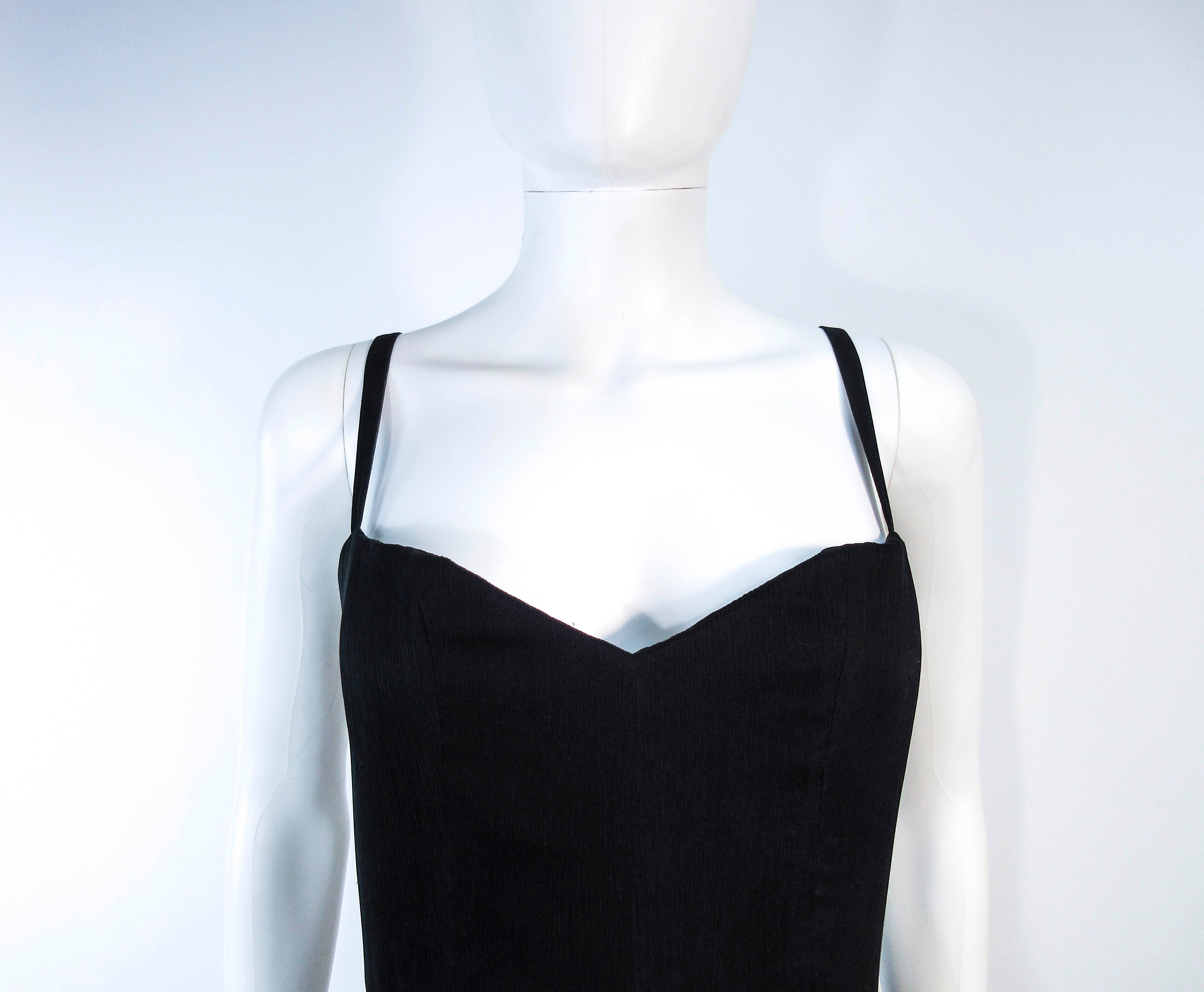 Women's ELIZABETH MASON COUTURE 'LIZETTE' Black Silk Chiffon Gown  For Sale
