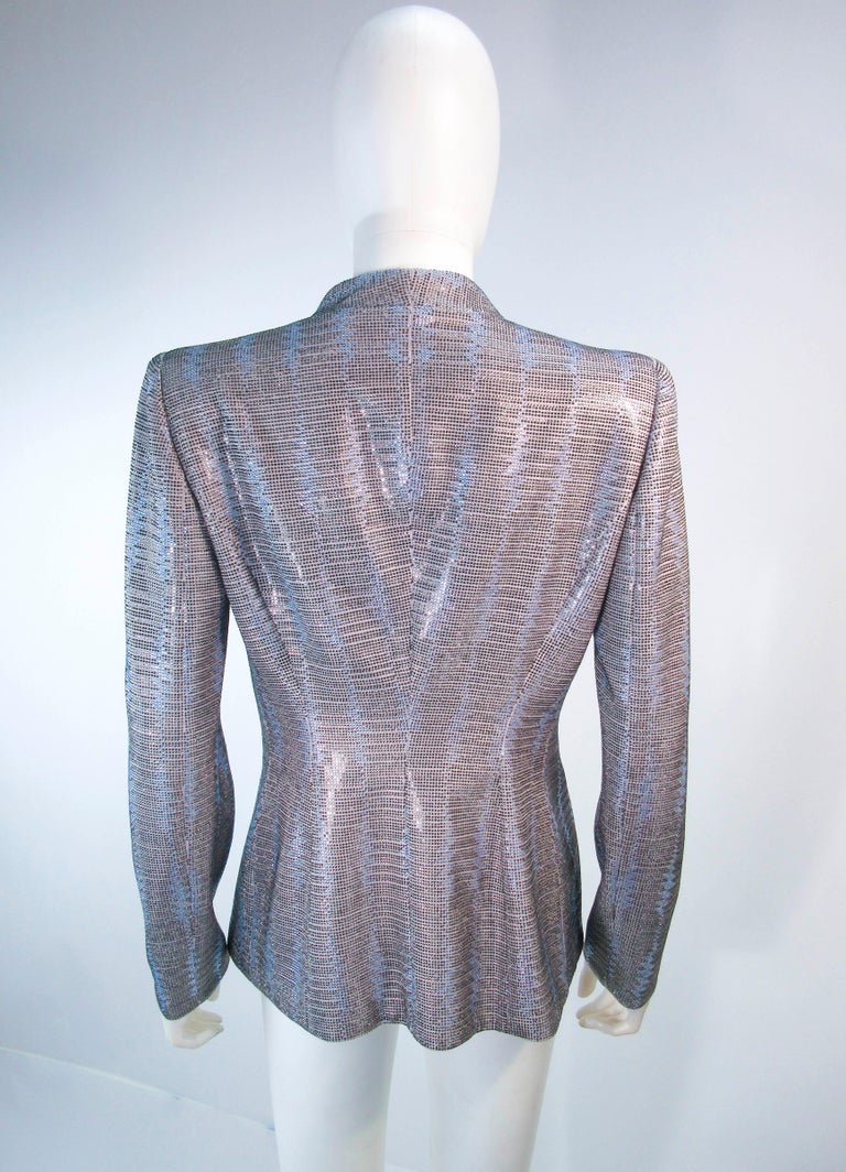 Giorgio Armani Blue Silver Grey Rhinestone Jacket at 1stDibs | armani ...