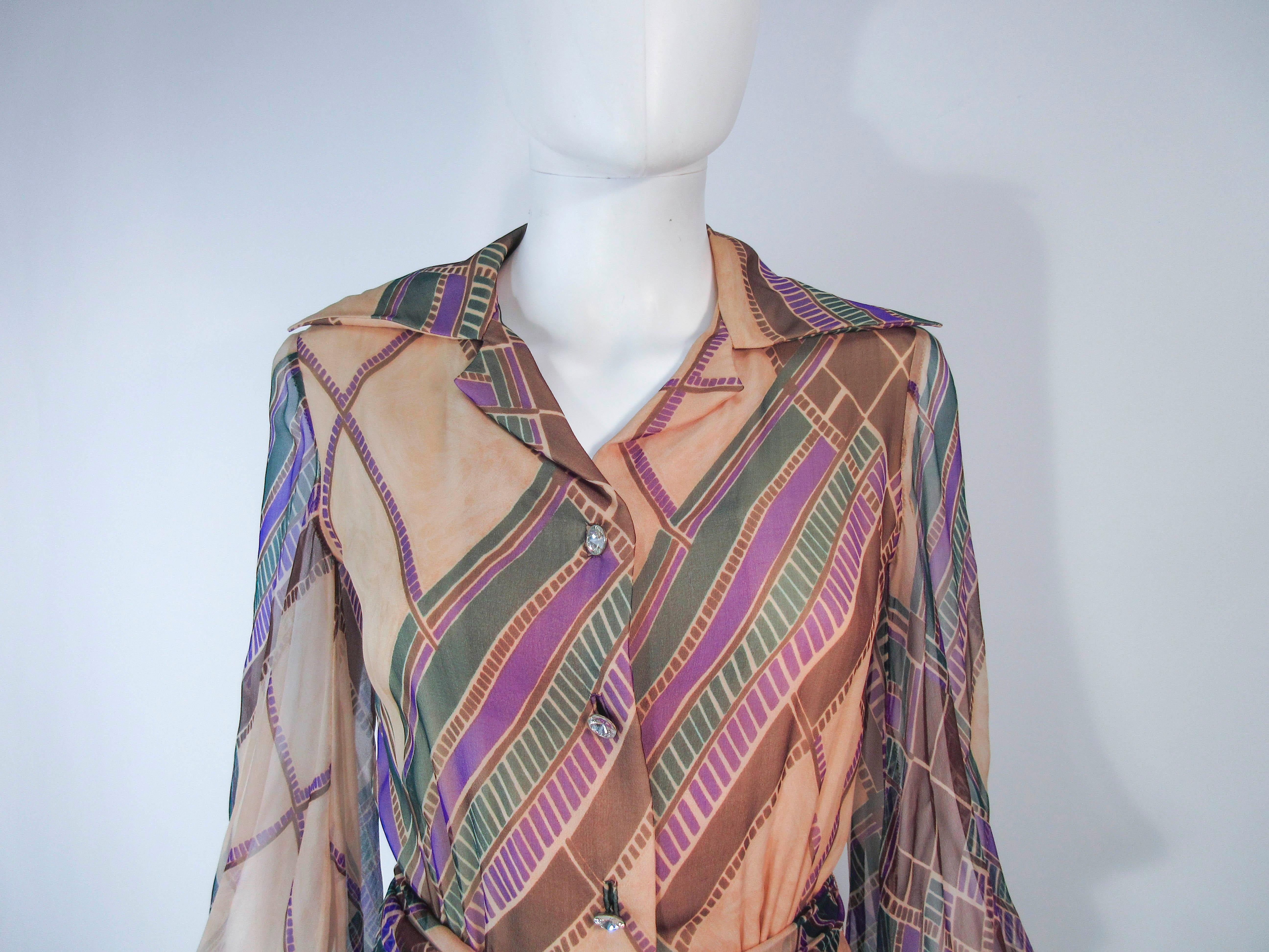 vintage silk maxi dress