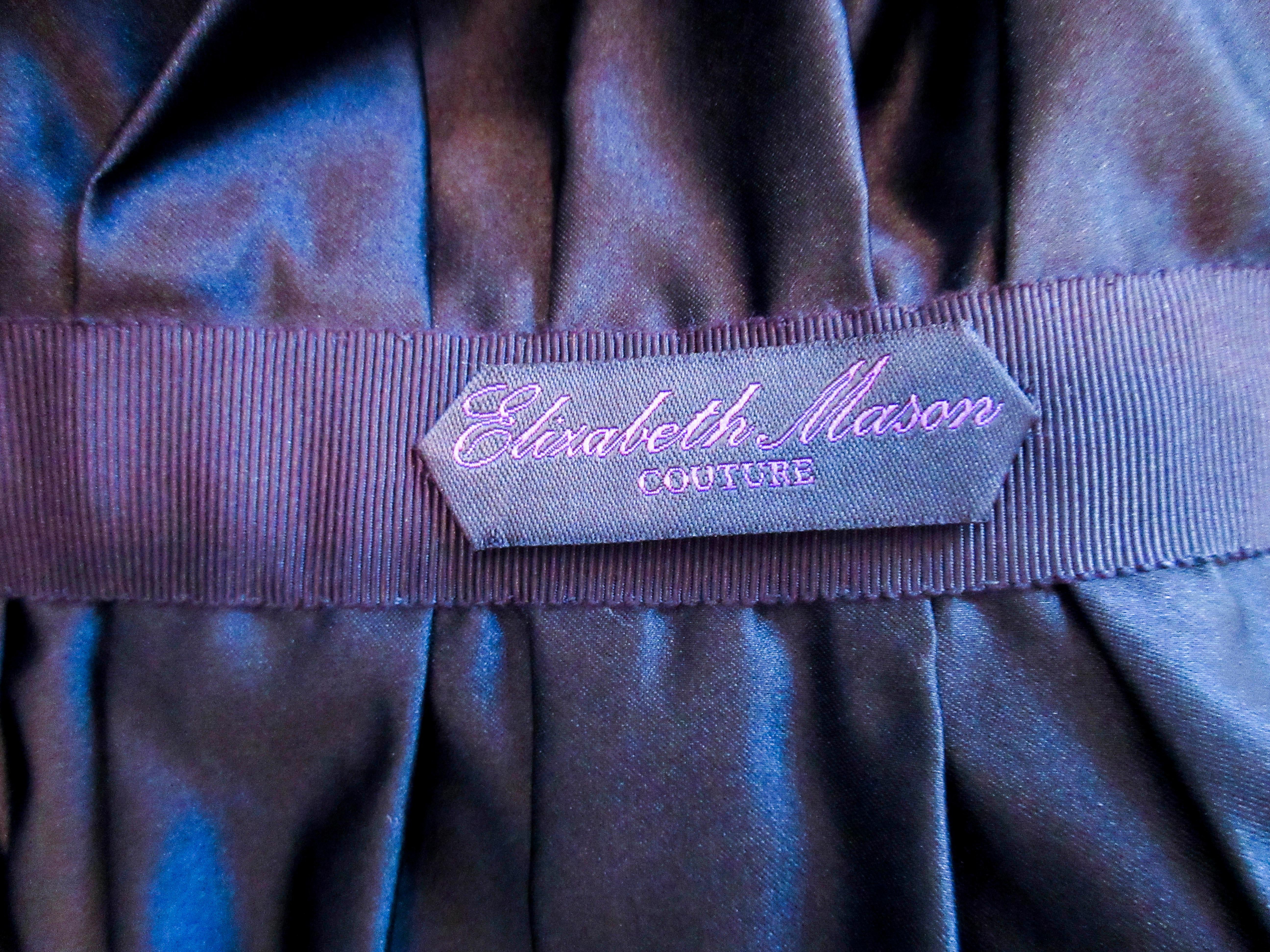 ELIZABETH MASON COUTURE 'Avant Garde' Black Silk Wrap Made to Order For Sale 7