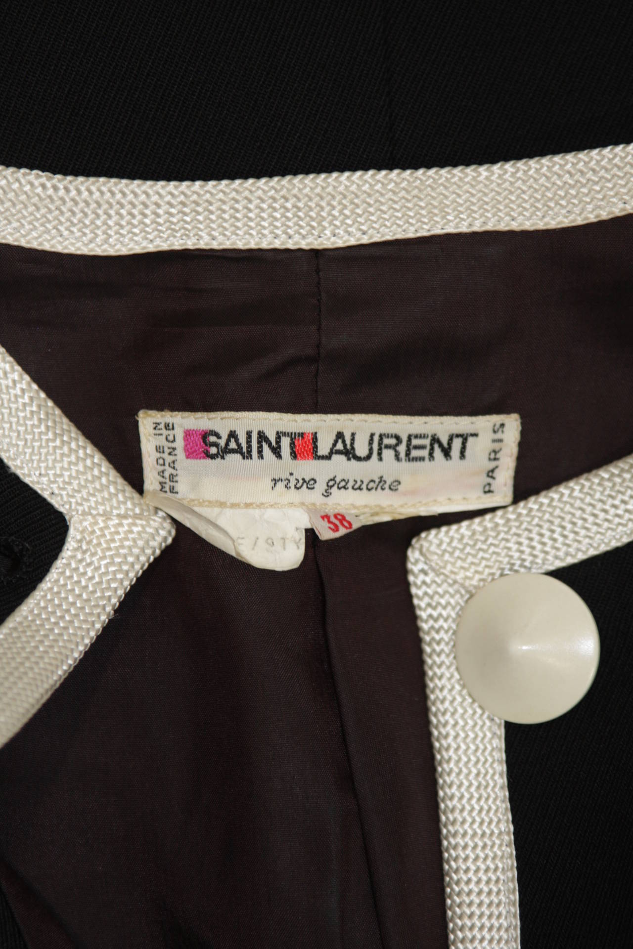 Yves Saint Laurent Asian Inspired Jacket Size 38 3