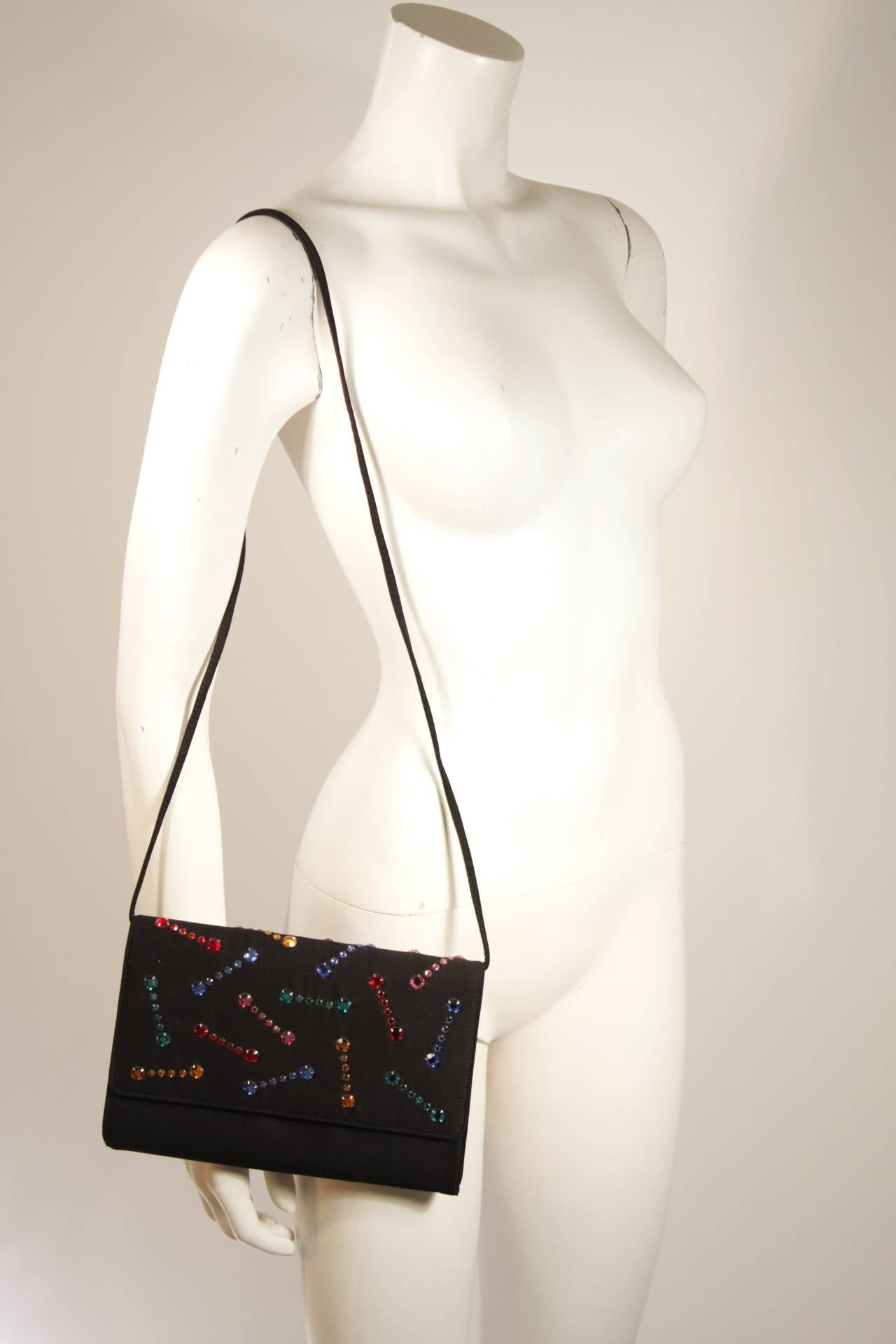 Givenchy Paris Black Clutch with Rhinestones at 1stDibs givenchy