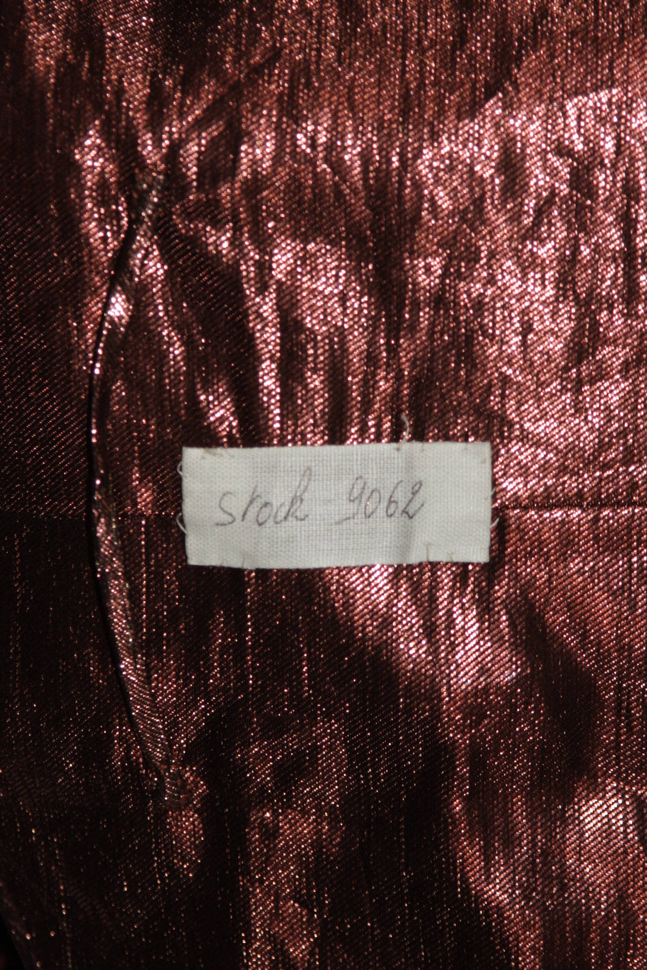 Pierre Balmain Runway Couture Copper Metallic Silk Gown Size Small Circa 1980's 4