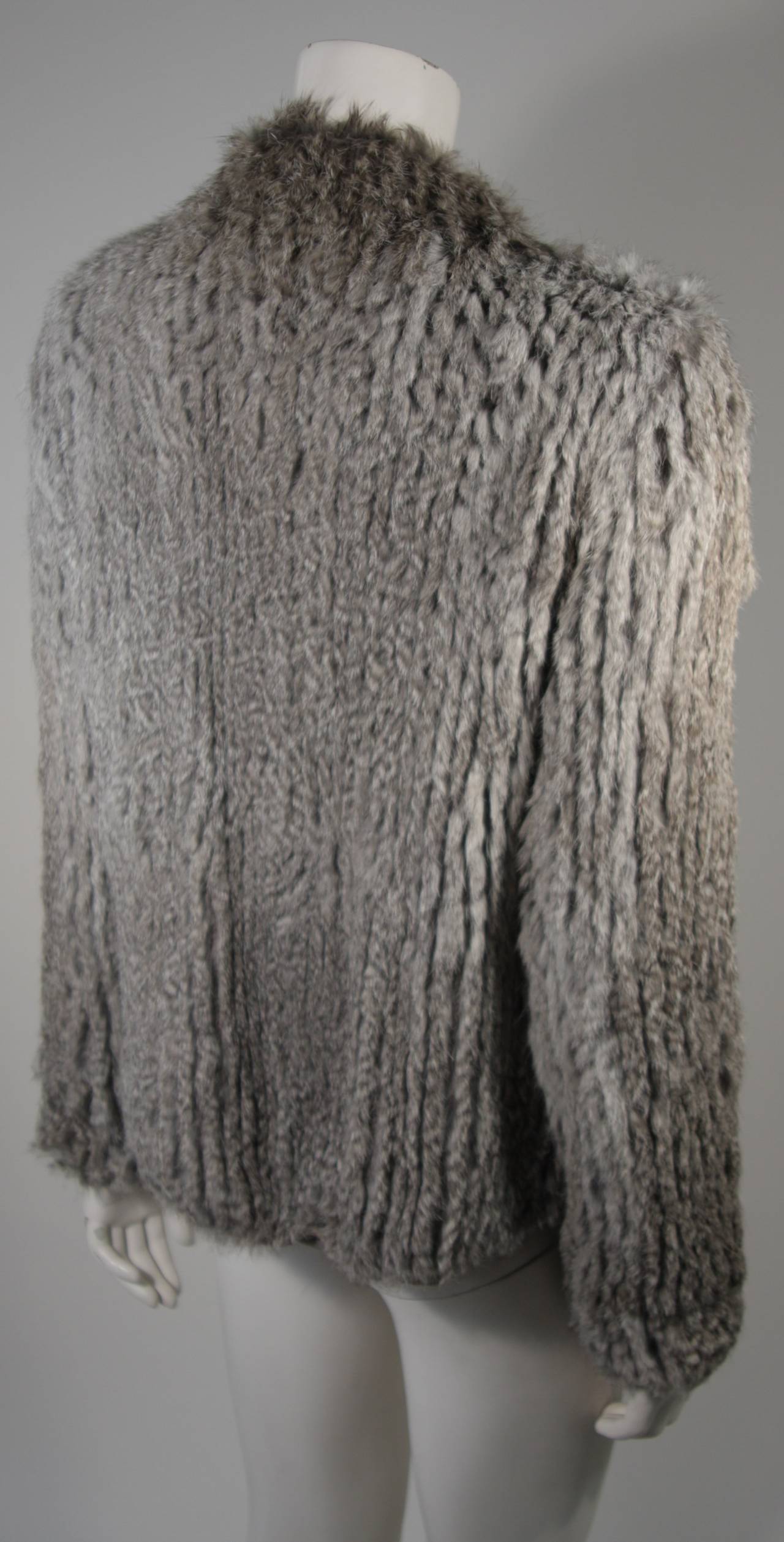 Helmut Lang Asymmetrical Draped Rabbit Sweater Size Medium 2