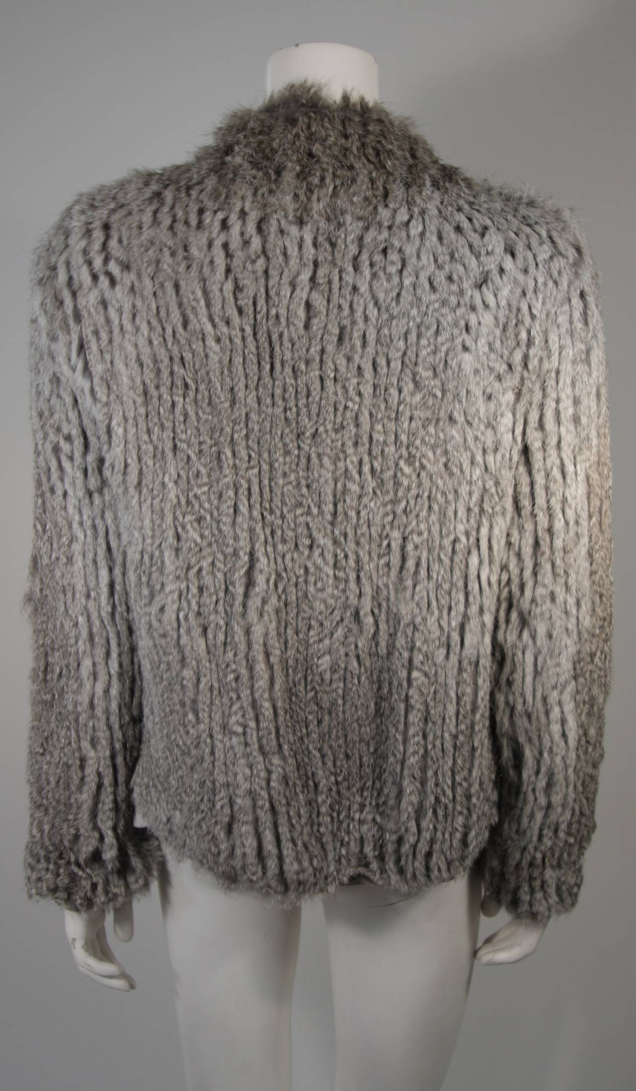 Helmut Lang Asymmetrical Draped Rabbit Sweater Size Medium 3