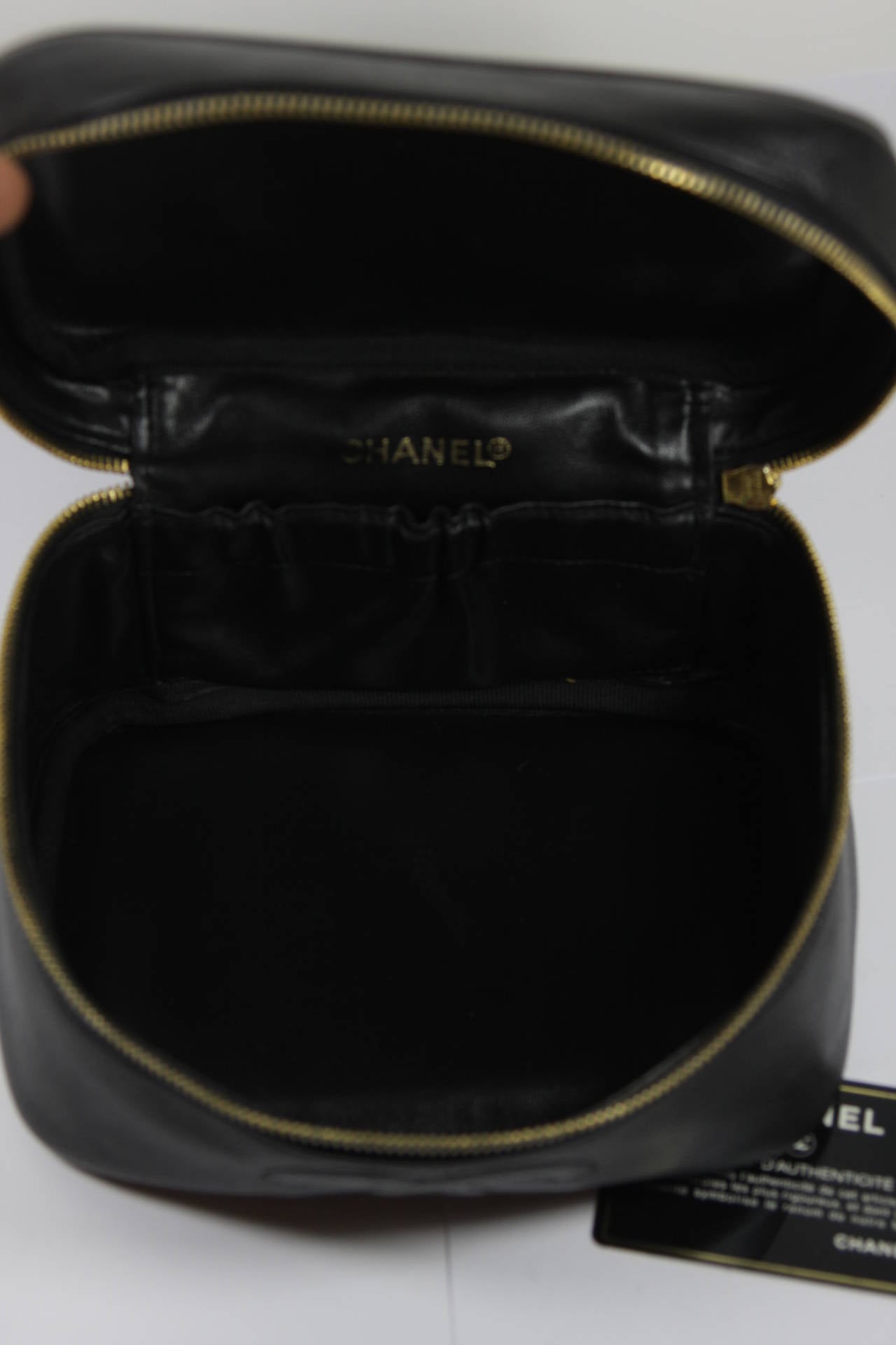 Chanel Black Caviar Make Up Case 5