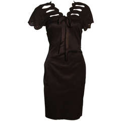 Vivienne Westwood Sexy Cut-out shoulder detail Black Day Dress Size 40