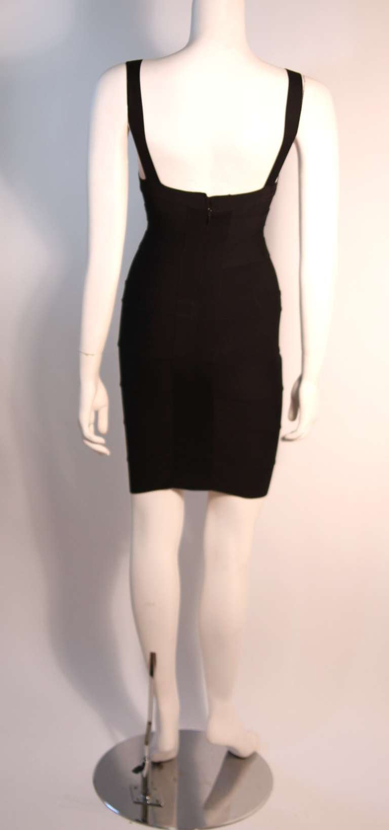 1990s Herve Leger Couture Shield Corset Design Bandage Dress 2