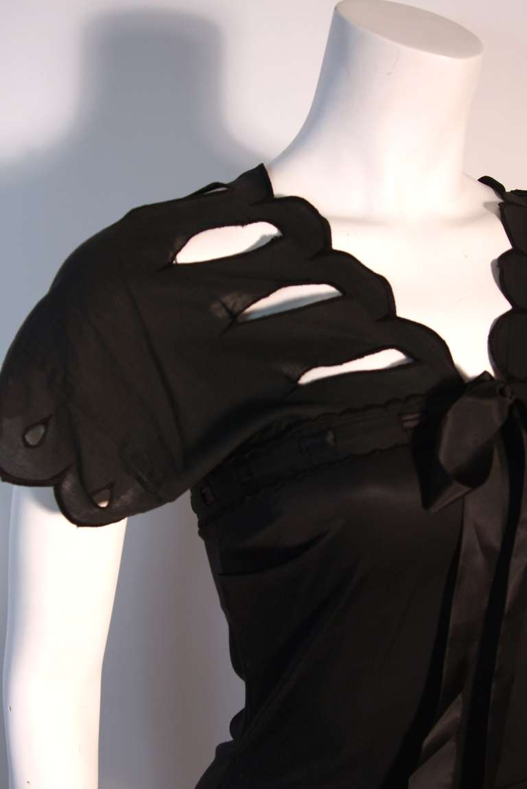 Vivienne Westwood Sexy Cut-out shoulder detail Black Day Dress Size 40 2