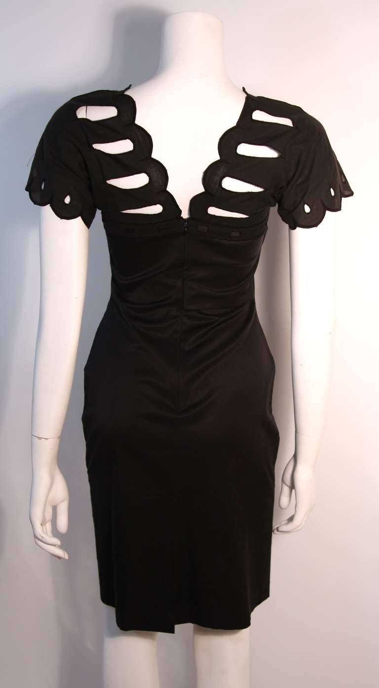 Vivienne Westwood Sexy Cut-out shoulder detail Black Day Dress Size 40 1