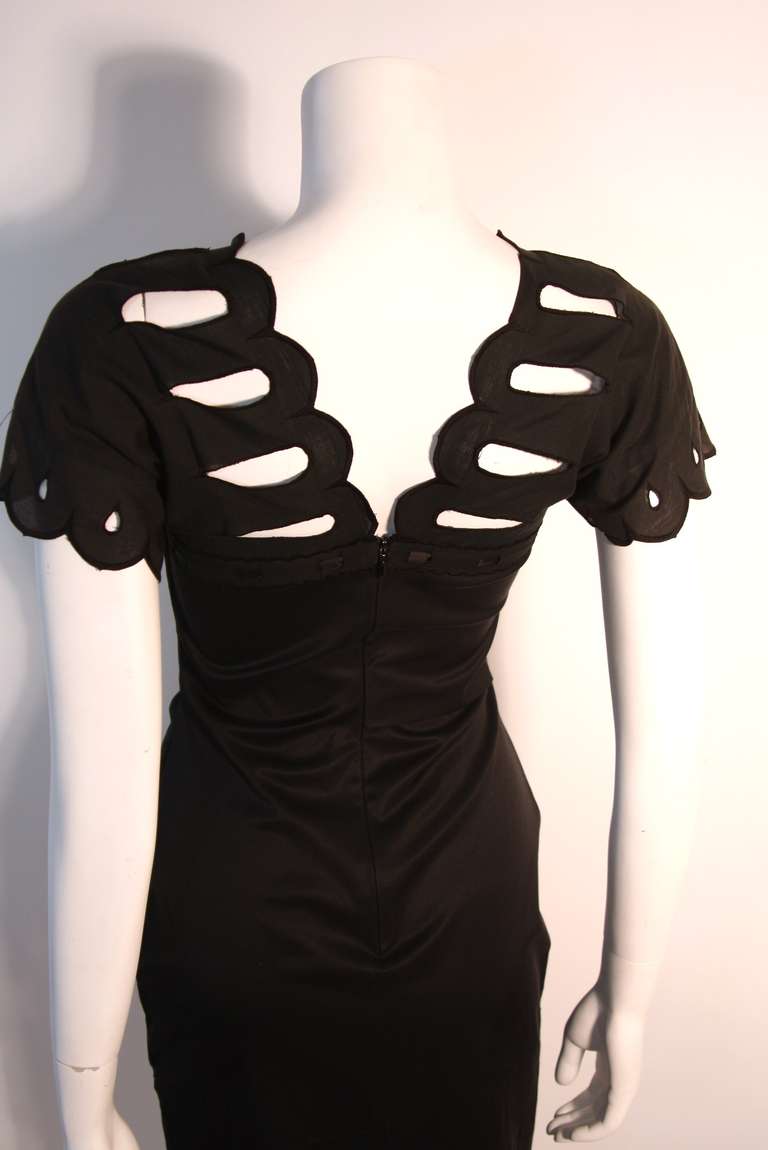 Vivienne Westwood Sexy Cut-out shoulder detail Black Day Dress Size 40 3