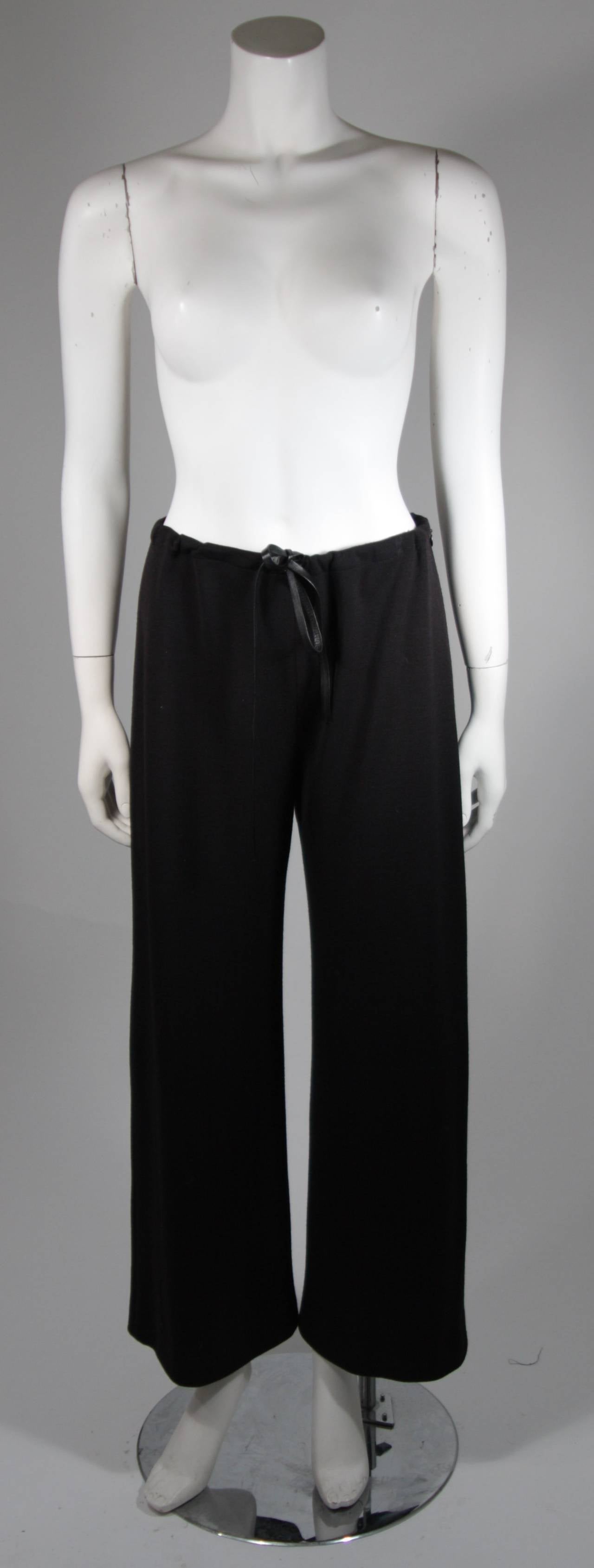 Yves Saint Laurent Two Piece Wool Blend Pantsuit with Pocket Scarf Medium/Large 5