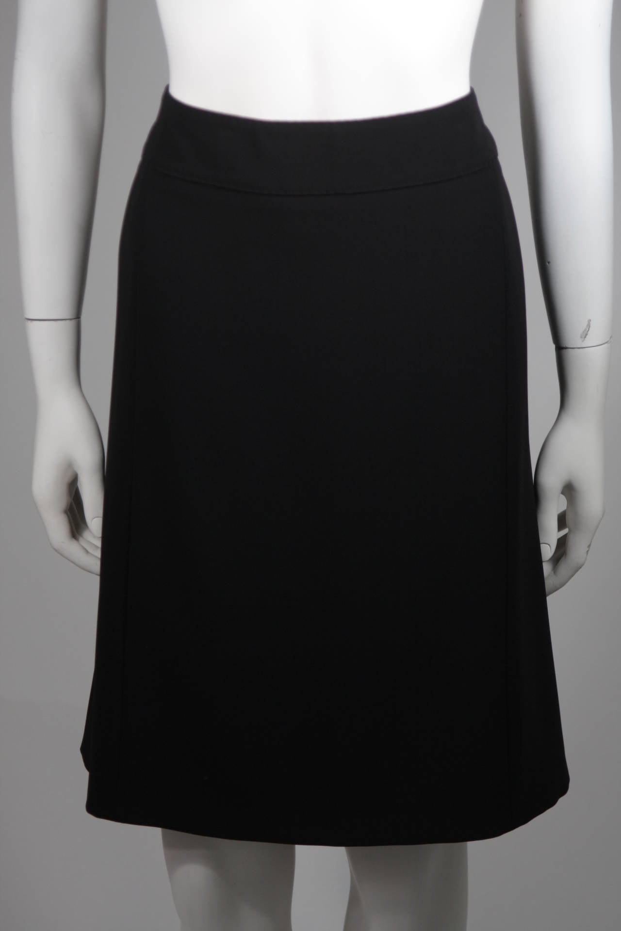 Moschino Black Skirt Suit with Silk Bow Detailing Size 12 For Sale 5