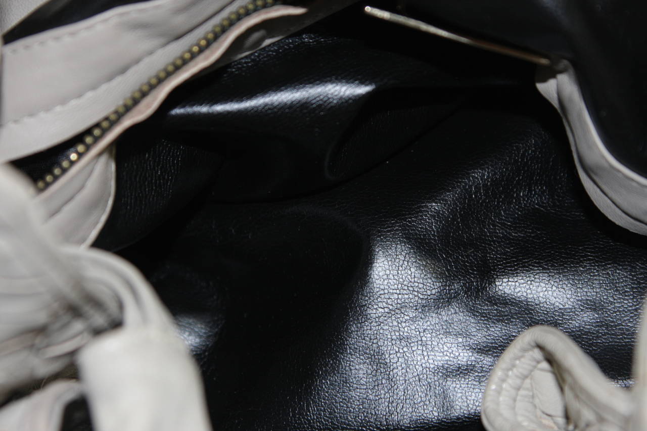 Bottega Veneta Extra Large Vintage Leather Drawstring Handbag In Taupe 5