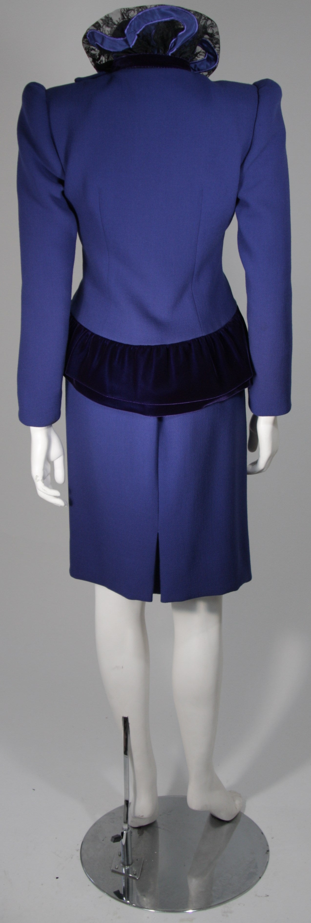 Royal Blue Skirt Suits 10