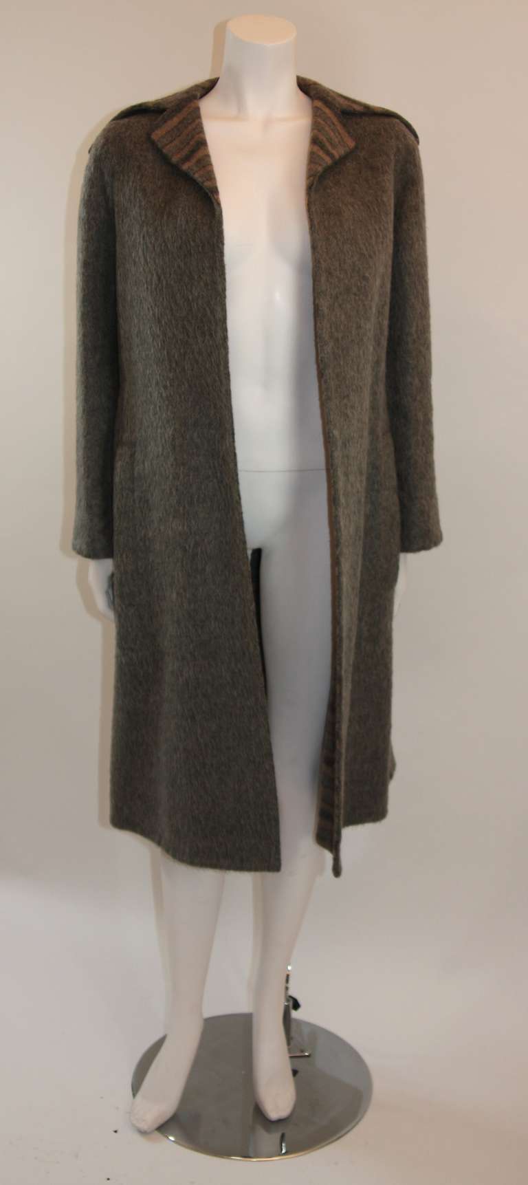 Pauline Trigere: meraviglioso set cappotto e vestito reversibile in 3 pezzi  Taglia Small in vendita 3
