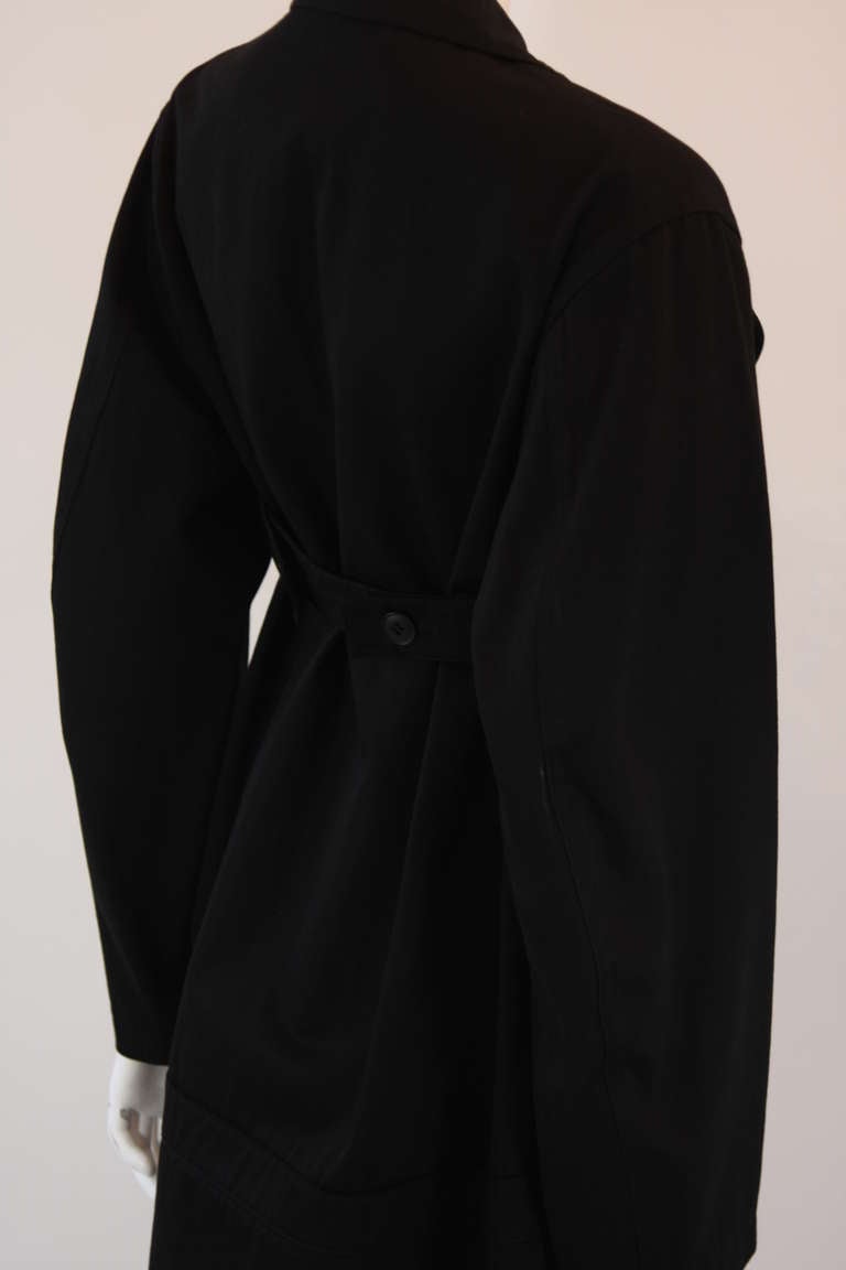 Yohji Yamamoto Short Trench Jacket Size 2 1