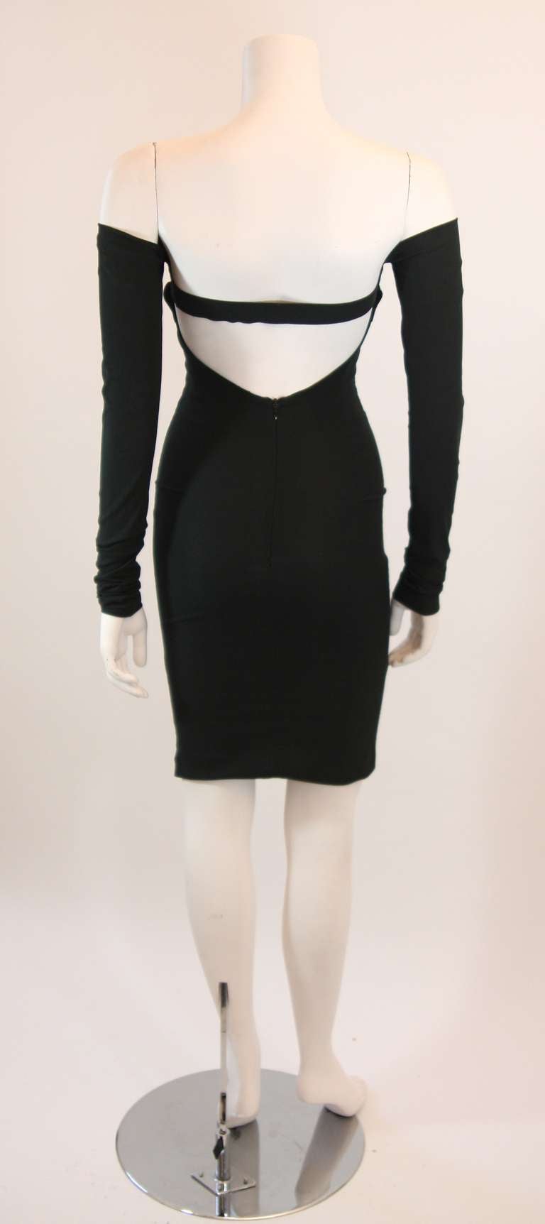 Curve Loving Dolce and Gabbana Black Stretch Silk Dress Size 40 4