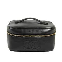 Chanel Black Caviar Make Up Case