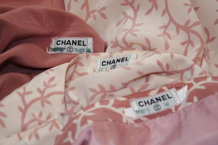 Wonderful Chanel Pink and Cream 3 Piece set Size 4 6