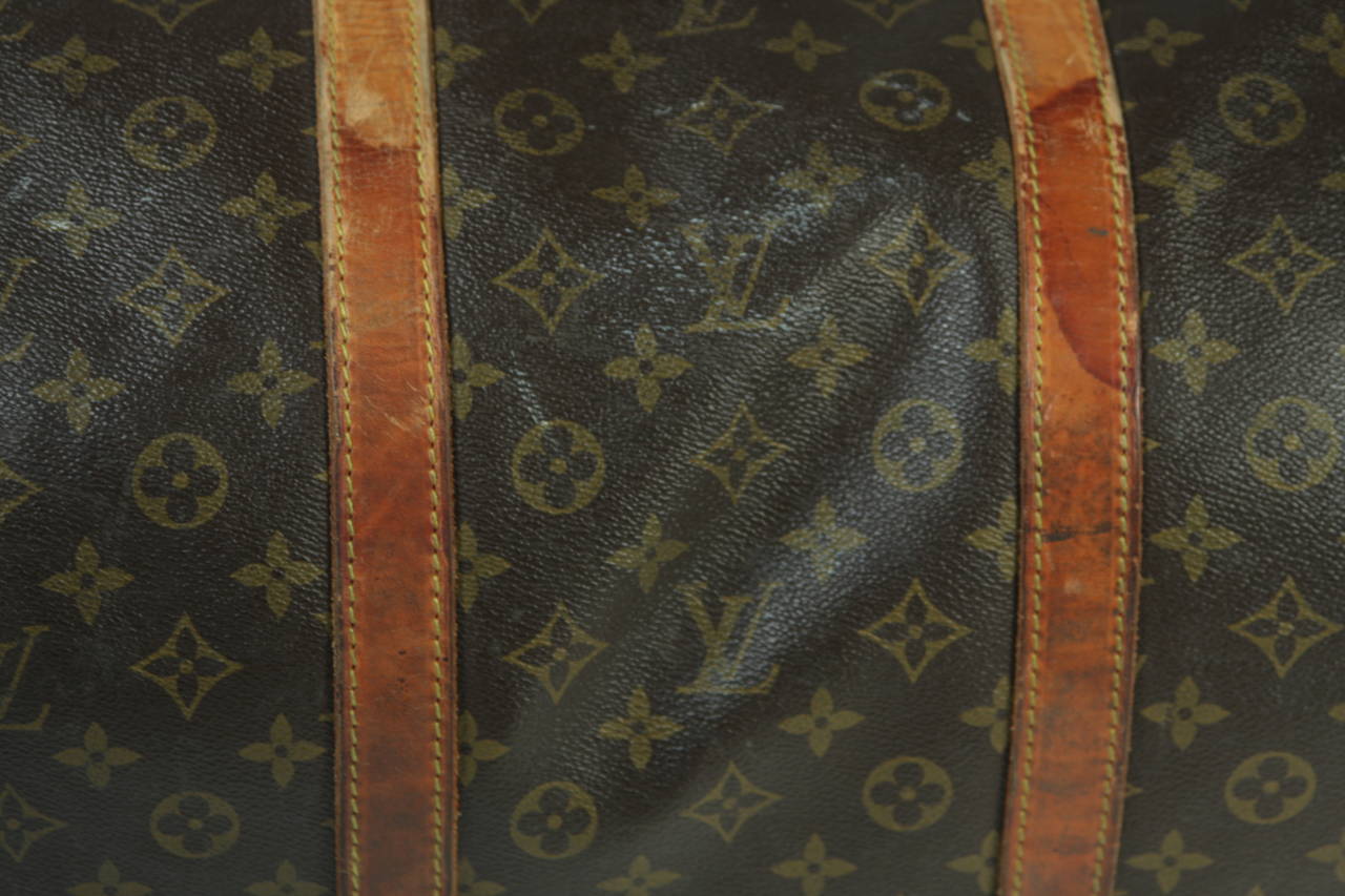 Louis Vuitton Vintage Monogram Large Duffle Carry-on Bag 23.5