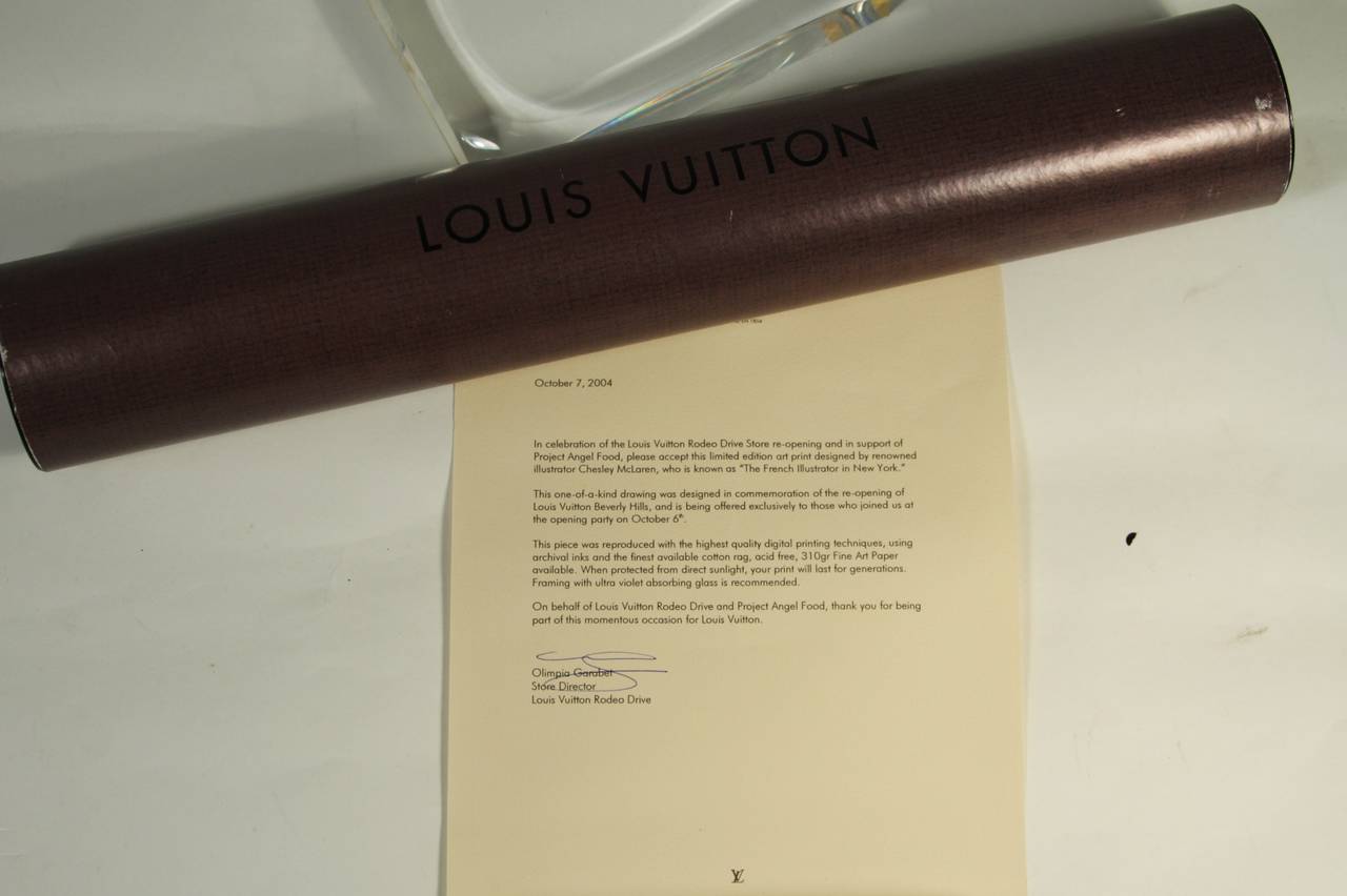 Women's or Men's For the Love of Louis Vuitton Beverly Hills by Chesley McLaren c. 2004 Art Print