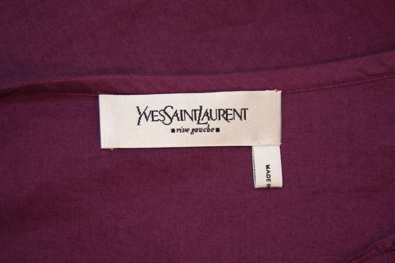 Yves Saint Laurent Purple Blouse Size 38 3