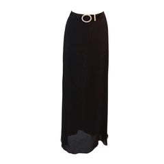 Valentino exquise jupe en mousseline avec ceinture perlée taille 10
