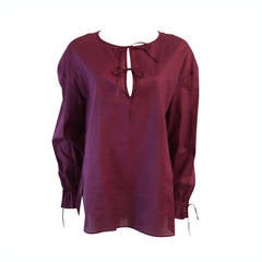 Yves Saint Laurent Purple Blouse Size 38