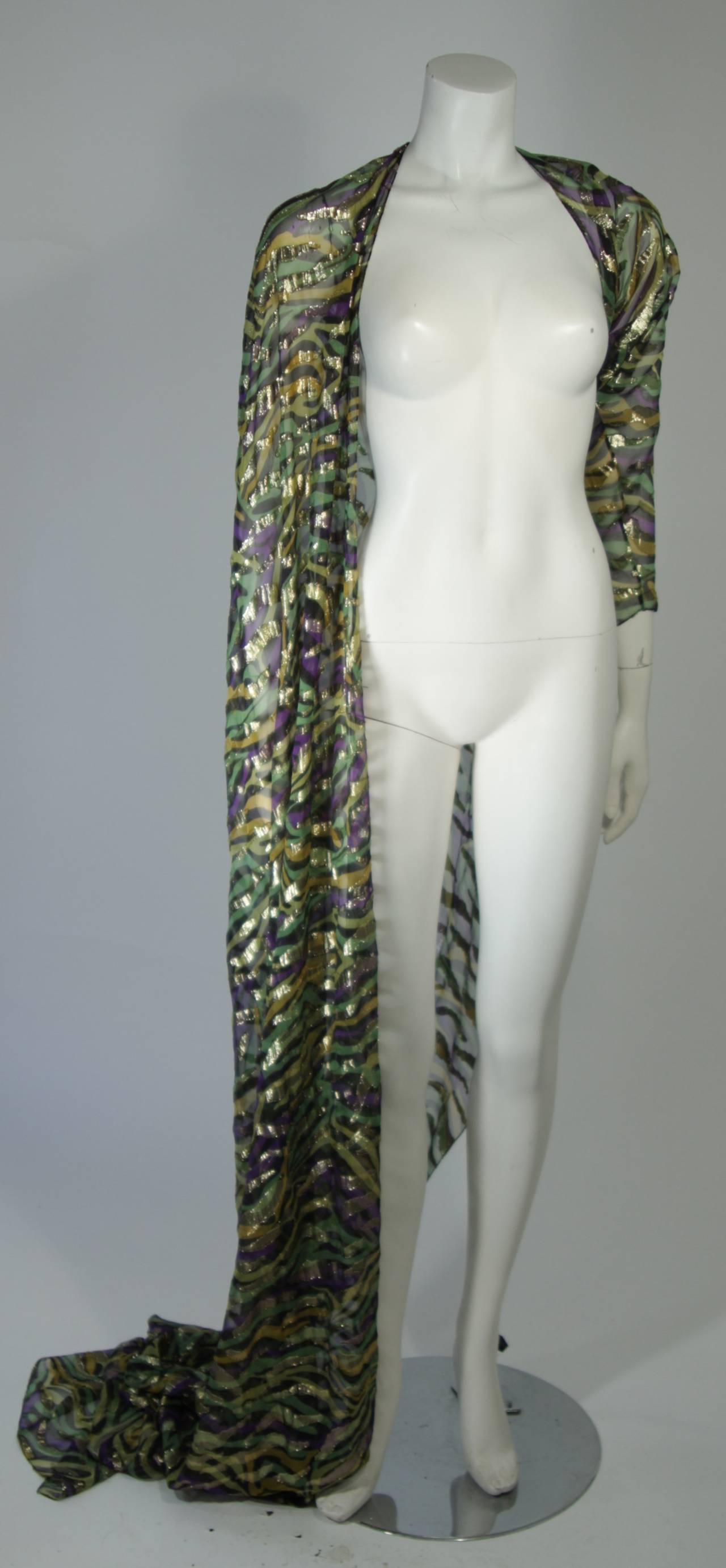 Bill Blass Strapless Dress Ensemble with Blazer & One Shoulder Wrap XS Petite For Sale 1