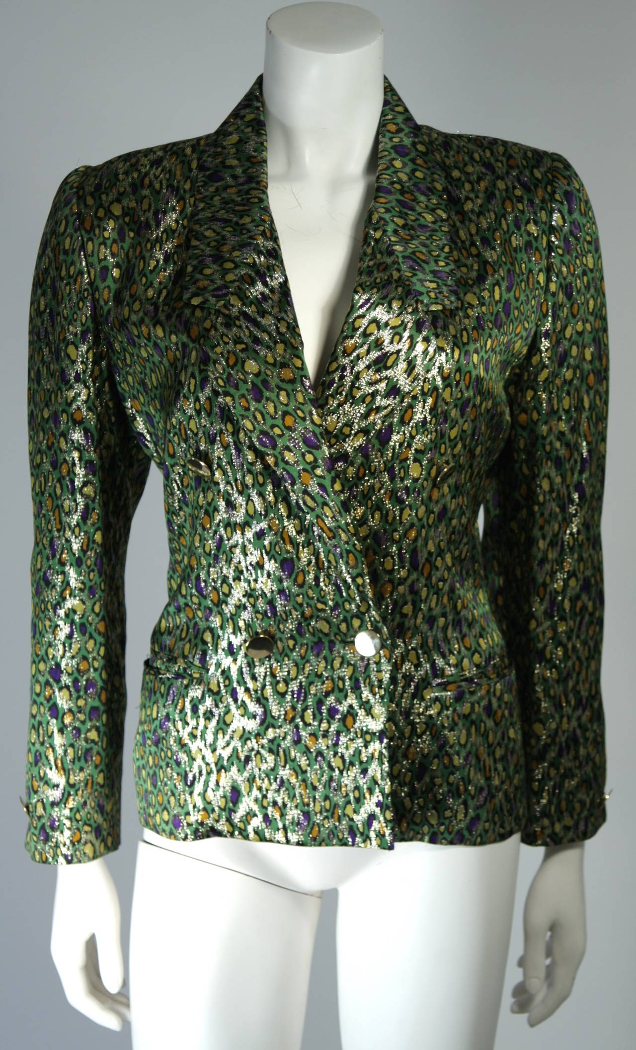 Bill Blass Strapless Dress Ensemble with Blazer & One Shoulder Wrap XS Petite In Excellent Condition For Sale In Los Angeles, CA