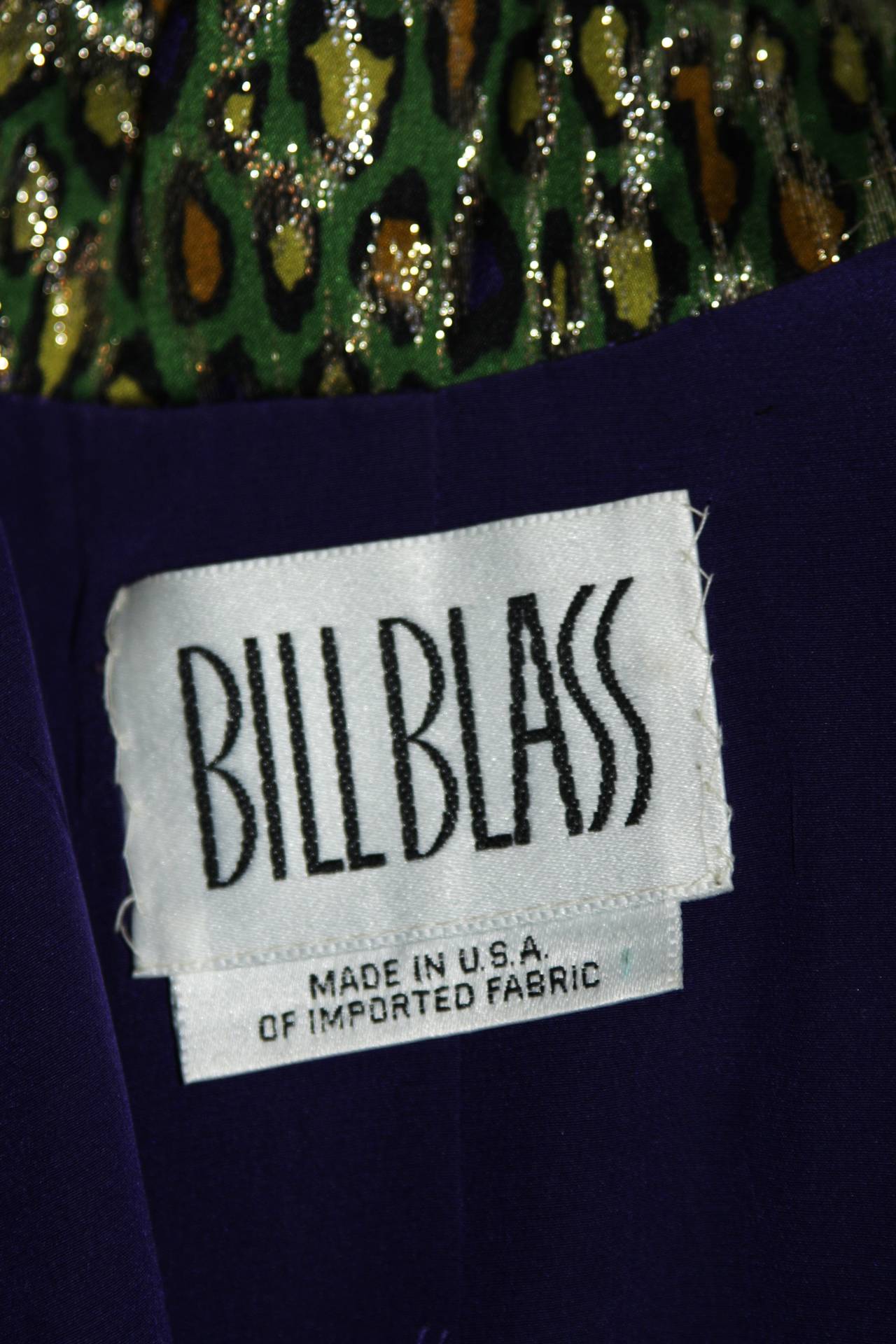 Bill Blass Strapless Dress Ensemble with Blazer & One Shoulder Wrap XS Petite For Sale 2