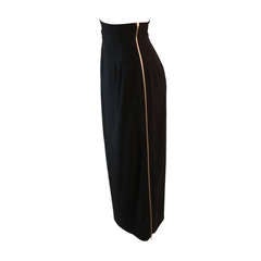 Commes Des Garcon High Waist Black Full Zipper Skirt Size S US 4 9