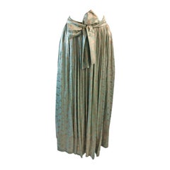 Stunning 1950's Turquoise and Bronze Brocade skirt