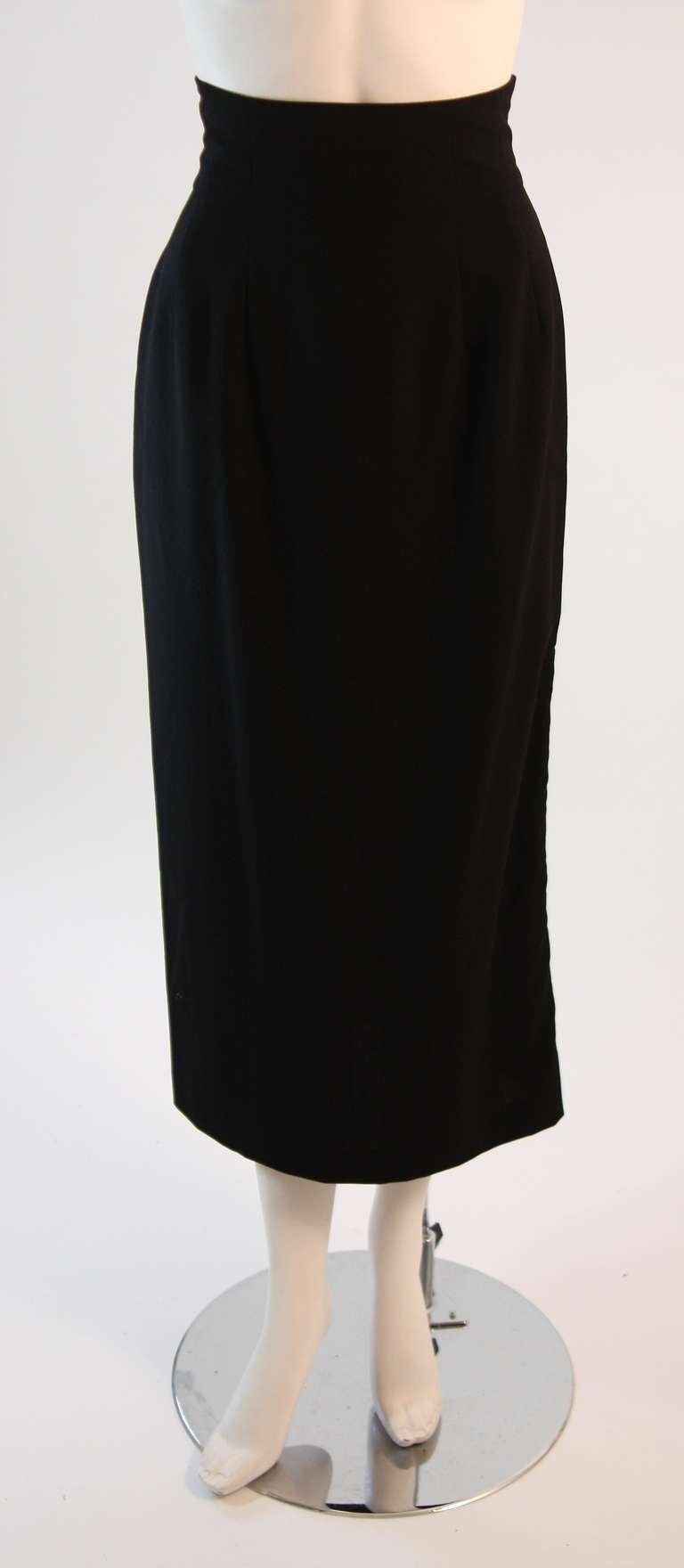 Women's Commes Des Garcon High Waist Black Full Zipper Skirt Size S US 4