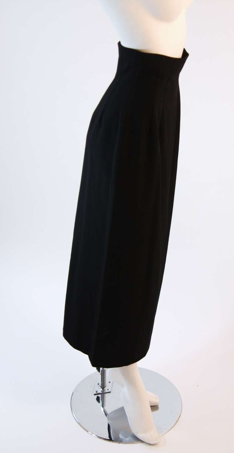 Commes Des Garcon High Waist Black Full Zipper Skirt Size S US 4 2