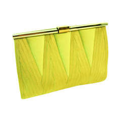 Fabulous 1940's Brock & Co. Chartreuse Clutch