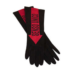 Moschino "Senso Unico"  Amazing Suede Gloves